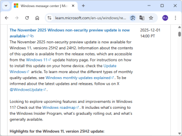 Microsoft、2025年11月のプレビューパッチ「KB5070311」を公開、壁紙やCopilot+ PCの機能強化など／11月分がようやく出そろう、12月は休暇のためプレビューパッチの提供なし