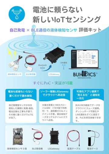 テクサーと藤倉コンポジット、電源レス＆グローバル通信対応のIoT評価キットを共同開発