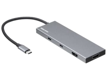 厚さ10mmの薄型USB Type-Cドック。2画面出力にも対応