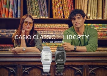 カシオと英国老舗「LIBERTY.」がコラボ　お洒落なペイズリー柄はプレゼントにもアリかも