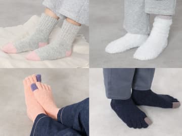 KEYUCA、あったかルームソックス　冷え対策に