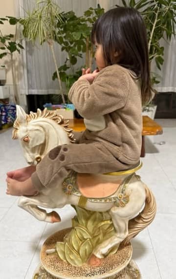 北斗晶、孫のパワフルな行動に驚きを隠せず「怪力すーちゃん」