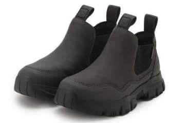 エミ×シャカの撥水サイドゴアブーツ、ベージュ＆ダークグレーの“くすみカラー”で