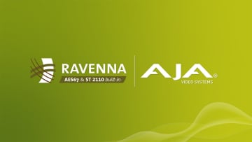AJAがRAVENNAコミュニティに参加。「DANTE-12GAM」などがRAVENNA対応へ