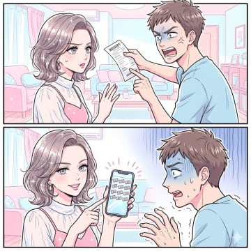 「美容院代使いすぎ」と文句言う夫。だが、夫のある購入履歴を突きつけた結果、黙り込んだワケ【短編小説】