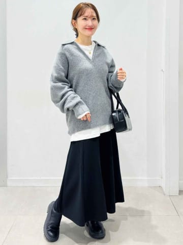 【GUの黒スカート】が使い勝手抜群！ 大人はこう着回す♡「モノトーンコーデ」