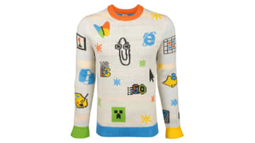 Microsoft、IE、MS-DOS、MSNなどのアイコンが散りばめられたセーターを発売　ほか【ダイジェストニュース】