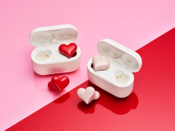 ハート型イヤホン「HeartBuds Pro」発売　Hybrid ANCや低音重視モードなど搭載