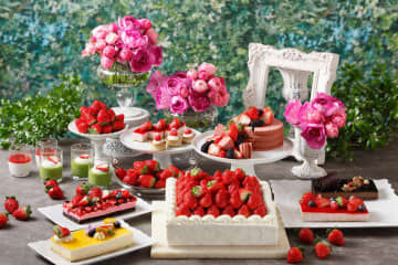 グランドニッコー東京 台場“いちごスイーツ食べ放題付き”ランチ、あまおう苺など食べ比べ＆贅沢ショート