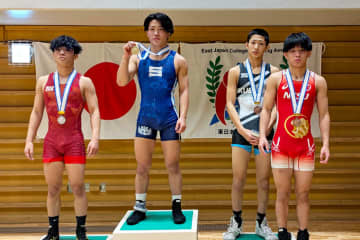 ＜レスリング＞【写真集】2025年東日本学生選手権（秋季）新人戦／男子グレコローマン・表彰式