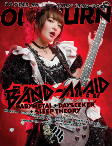 BAND-MAID 小鳩ミク、日本人として初めて米 音楽雑誌『OUTBURN』表紙に登場
