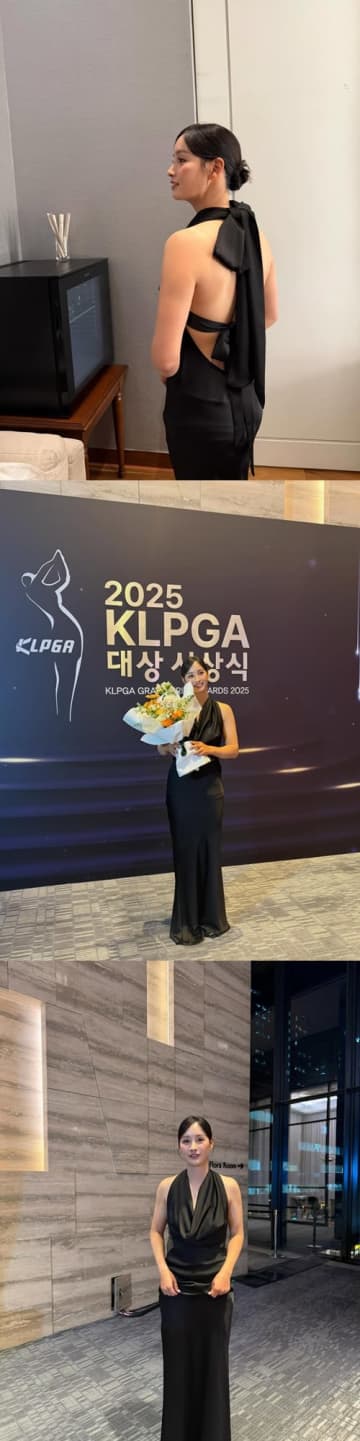 そんな見せて大丈夫？“韓国で最も美しい女優”似の29歳ゴルファー、美背中丸見せの大胆ドレスSHOT【PHOTO】