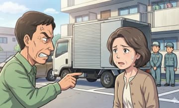 「あんたが指示したんか？」引越し業者が“他人の契約駐車場”を占拠、激怒した住人に詰め寄られた女性