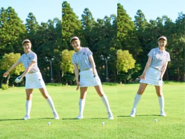 都玲華、バーディをとる秘訣を伝授！体の力を抜く＆足は使って打つ