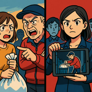 「ゴミ出しルールを守れ」と怒鳴る自治会長。監視カメラに会長の不法投棄が映り、顔面蒼白に【短編小説】