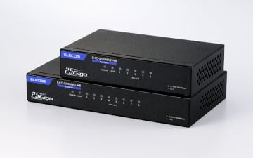 全ポート2.5Gbps対応、5/8ポートのファンレススイッチングハブ、エレコムが発売