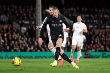 マンC、5－4でフルアムとの打ち合い制す！　ハーランドが“プレミア史上最速”で100ゴールに到達