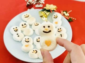 市販のお菓子で超簡単！『雪だるまクッキー』作ってみた。食べてみると…意外な食感！？