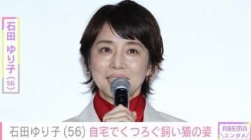 石田ゆり子（56）、生活感あふれる自宅でくつろぐ愛猫たちの姿を公開「おかーさんは君たちを見てるのが本当にしあわせよ」