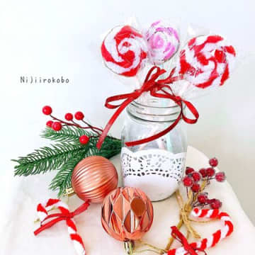100均材料で！クリスマスキャンディー飾り