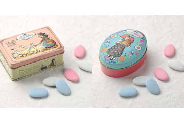 カルディ、アンシおじさんのイラストがかわいいスクエア缶とオーバル缶を発売