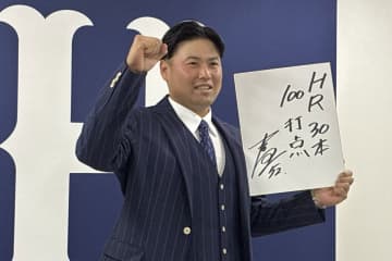 【広島】末包昇大が２５００万増の６１００万円　来季は「３０本塁打、１００打点」