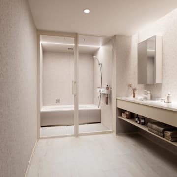 パナソニック HS、セルフケアテーマの新システムバスルーム提案