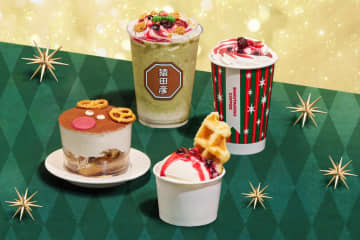 猿田彦珈琲クリスマスドリンク第2弾、“甘酸っぱいベリー”のキャラメルラテ＆プリン入り抹茶フラッペ