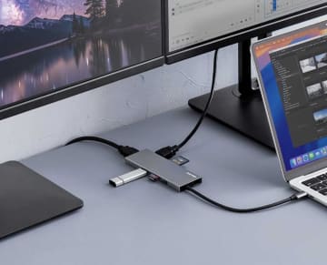 2画面出力可能な薄型ドッキングステーション、サンワサプライが発売