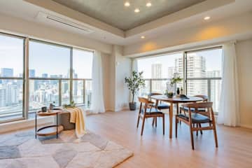 アイ・マークタワー 25階｜「月島」駅直結、利便と水辺の癒しが交わるタワー邸宅。L字バルコニーで開放感溢れる眺望良好な角住戸