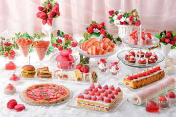 輝く“ストロベリーコレクション”開幕　ホテルニューオータニ幕張（千葉市美浜区）でいちごビュッフェ