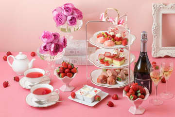 グランドニッコー東京 台場“あまおうが主役”の苺アフタヌーンティー、あまおう×レアチーズや苺タルト