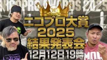 【ニコプロ】「私が推さなければ誰が推す！」独自の視点で選ぶ『ニコプロ大賞2025』投票受付開始！ 12.12生放送で阿部史典、藤田ミノル、ヤス・ウラノが激論＆決定