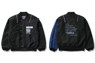ネイバーフッド×ヨウジヤマモト、フライトジャケットベースのアウター＆ダメージ加工のデニムパンツ