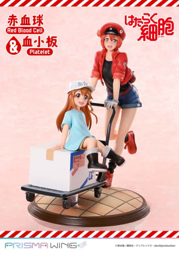 プニプニしたくなる可愛さ…！『はたらく細胞』赤血球＆血小板が豪華Wフィギュア化　酸素運ぶ姿を再現