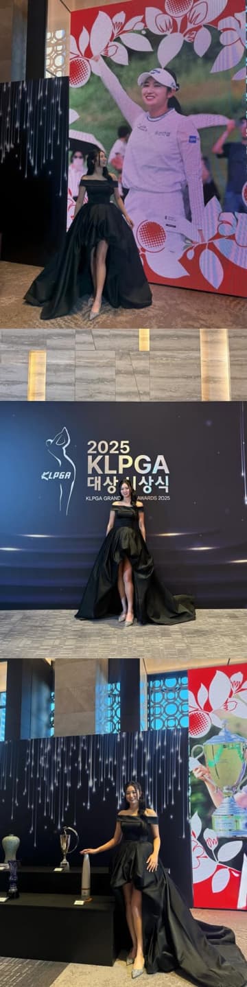 “丸見え”の美脚に釘付け！韓国女子ゴルファー、大胆オフショル衣装に反響多数「モデルかと思った」【PHOTO】