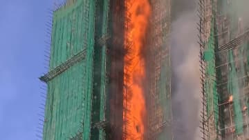香港高層住宅火災の死者159人に　31人の安否依然不明　発生から1週間…7棟すべての捜索終了