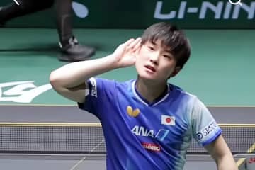 ＜卓球＞張本智和、中国の観客に向けた勝利のパフォーマンスが物議