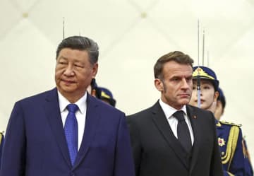 中国、フランス大統領を厚遇　台湾問題で支持求める