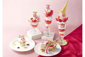 ジョナサン×ハーゲンダッツ ストロベリーアイスクリームが復活！　DXパフェなど7種を発売