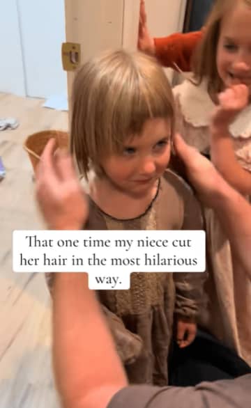 自分で髪の毛を切っちゃった3歳娘に、パパは…→“意外な一言”が話題「思いやりがある」「その言葉を待っていた」