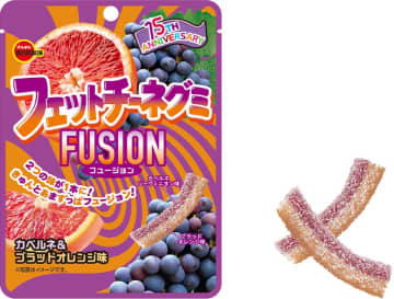 ブルボン、2色で2列、2つの味が1本にフュージョン“フェットチーネグミＦＵＳＩＯＮ”を12月9日(火)に新発売！　～ フェットチーネグミは発売15周年 ～