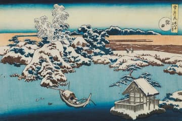 「北斎でひもとく！浮世絵版画大百科」東京・すみだ北斎美術館で、色付け工程＆画題の変化を辿る