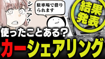 週刊アンケート：【結果発表】撮影に行くのにカーシェアリング使ったことある？