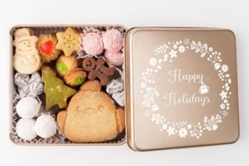 「ぴよりん」のクリスマス限定クッキー缶、”サクサクほろほろ”ツリー＆雪の結晶焼き菓子も