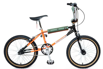 ポーター×クワハラ限定自転車、タンカー生地カバー付きオレンジグラデーションのBMX