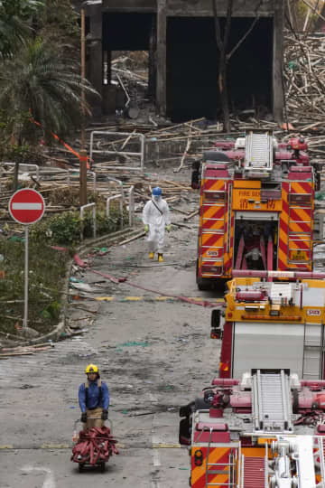 香港当局、消防設備業者を逮捕　6人、火災報知機停止の疑い