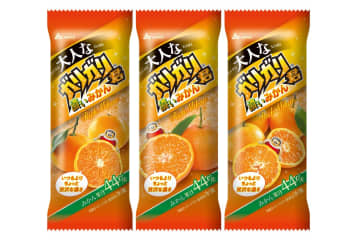 「大人なガリガリ君濃いみかん」ジューシーみかん味アイス×“シャリシャリ”かき氷の冬限定フレーバー