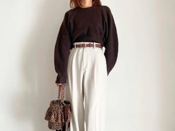 1枚で即“旬顔”！【しまむら】トレンドの「ブラウン」が可愛い「高見えセーター」
