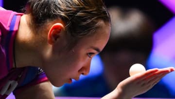 【卓球】混合団体W杯・スウェーデン戦　女子シングルス伊藤美誠のサーブが冴え渡る　圧倒、日本が6-0と大量リード